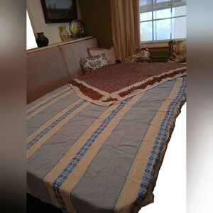 Vintage Fabrics 2 Flawed Tablecloths For Sewing Upcycled Projects